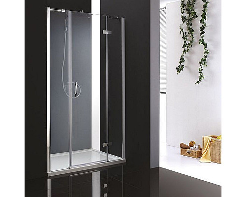 Купить Душевая дверь Cezares Bergamo 205 R BERGAMO-W-B-13-90+60/60-C-Cr-R профиль Хром стекло прозрачное в магазине сантехники Santeh-Crystal.ru