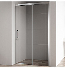 Душевая дверь Cezares Duet Soft 120 DUET SOFT-BF-1-120-C-Cr профиль Хром стекло прозрачное