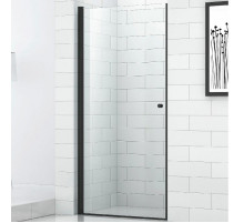 Душевая дверь Cezares Eco 90 ECO-O-B-1-90-C-NERO профиль Черный стекло прозрачное