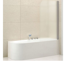 Шторка на ванну Cezares Eco 80 R ECO-O-V-1-80/140-P-Cr-R профиль Хром стекло рифленое