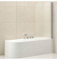 Шторка на ванну Cezares Eco 80 R ECO-O-V-1-80/140-P-Cr-R профиль Хром стекло рифленое