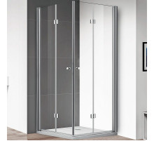 Душевой уголок Cezares Eco 100x100 ECO-O-AS-2-100-C-Cr профиль Хром стекло прозрачное