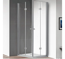 Душевой уголок Cezares Eco 80x100 ECO-O-ASH-2-80/100-C-Cr профиль Хром стекло прозрачное