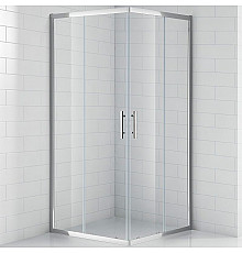 Душевой уголок Cezares Eco 100x100 ECO-O-A-2-100-C-Cr профиль Хром стекло прозрачное
