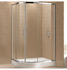 Душевой уголок Cezares Eco 120x100 ECO-O-RH-2-120/100-C-Cr профиль Хром стекло прозрачное