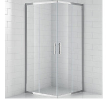 Душевой уголок Cezares Eco 80x80 ECO-O-A-2-80-C-Cr профиль Хром стекло прозрачное