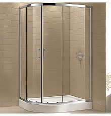 Душевой уголок Cezares Eco 100х80 ECO-O-RH-2-100/80-C-Cr профиль Хром стекло прозрачное