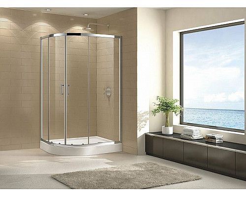 Santeh-Crystal.ru: Душевой уголок Cezares Eco 100х80 ECO-O-RH-2-100/80-C-Cr профиль Хром стекло прозрачное Приобрести Душевой уголок Cezares Eco 100х80 ECO-O-RH-2-100/80-C-Cr профиль Хром стекло прозрачное в магазине сантехники Santeh-Crystal.ru