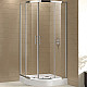 Заказать Душевой уголок Cezares Eco 90x90 ECO-O-R-2-90-C-Cr профиль Хром стекло прозрачное в магазине сантехники Santeh-Crystal.ru