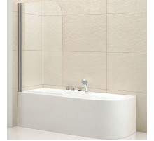 Шторка на ванну Cezares Eco 80 ECO-O-V-1-80/140-C-Cr профиль Хром стекло прозрачное