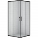 Душевой уголок Cezares Eco 90x90 ECO-O-A-2 профиль Черный стекло прозрачное