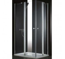 Душевой уголок Cezares ELENA-W-AH-2-120/90-C-Cr профиль Хром стекло прозрачное