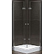 Заказать Душевой уголок Cezares Elena W-ASH-2 90x90 ELENA-W-AS-2-90-C-Cr профиль Хром стекло прозрачное в магазине сантехники Santeh-Crystal.ru