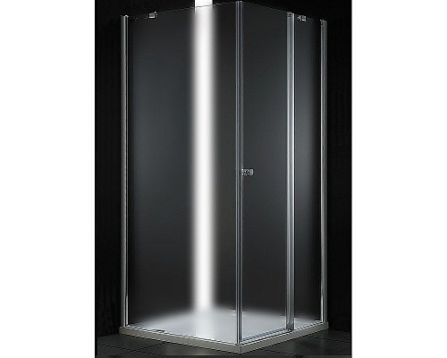 Купить Душевой уголок Cezares Elena 100x100 R ELENA-W-A-12-100-P-Cr-R профиль Хром стекло рифленое в магазине сантехники Santeh-Crystal.ru