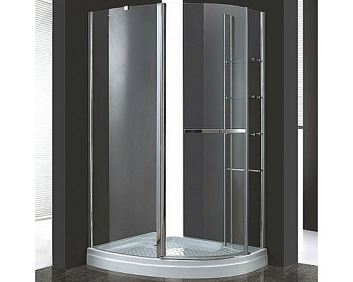 Купить Душевой уголок Cezares Elena 120x90 R ELENA-W-RH-1-120/90-C-Cr-R профиль Хром стекло прозрачное в магазине сантехники Santeh-Crystal.ru