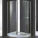 Купить Душевой уголок Cezares Elena 120x90 R ELENA-W-RH-1-120/90-C-Cr-R профиль Хром стекло прозрачное в магазине сантехники Santeh-Crystal.ru