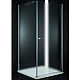 Купить Душевой уголок Cezares Elena 80x80 R ELENA-W-A-1-80-P-Cr-R профиль Хром стекло рифленое в магазине сантехники Santeh-Crystal.ru