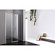 Заказать Душевая дверь Cezares Elena 110 L ELENA-W-B-11-30+80-P-Cr-L профиль Хром стекло рифленое в магазине сантехники Santeh-Crystal.ru