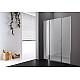 Купить Душевая дверь Cezares Elena 160 L ELENA-W-B-13-40+60/60-P-Cr-L профиль Хром стекло рифленое в магазине сантехники Santeh-Crystal.ru