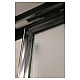 Купить Душевая дверь Cezares Elena 160 L ELENA-W-B-13-40+60/60-P-Cr-L профиль Хром стекло рифленое в магазине сантехники Santeh-Crystal.ru