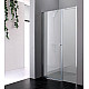 Купить Душевая дверь Cezares Elena 140 L ELENA-W-B-11-60+80-P-Cr-L профиль Хром стекло рифленое в магазине сантехники Santeh-Crystal.ru