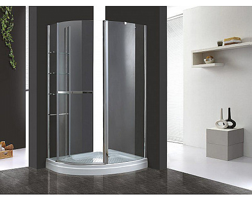Купить Душевой уголок Cezares Elena 120x90 L ELENA-W-RH-1-120/90-C-Cr-L профиль Хром стекло прозрачное в магазине сантехники Santeh-Crystal.ru