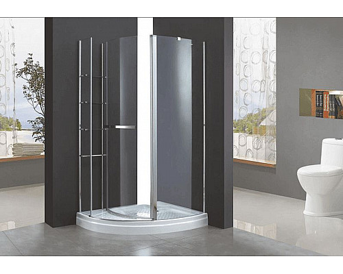Купить Душевой уголок Cezares Elena 120x90 L ELENA-W-RH-1-120/90-C-Cr-L профиль Хром стекло прозрачное в магазине сантехники Santeh-Crystal.ru