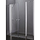 Купить Душевая дверь в нишу Cezares ELENA-W-B-22-200-P-Cr профиль Хром стекло рифленое в магазине сантехники Santeh-Crystal.ru