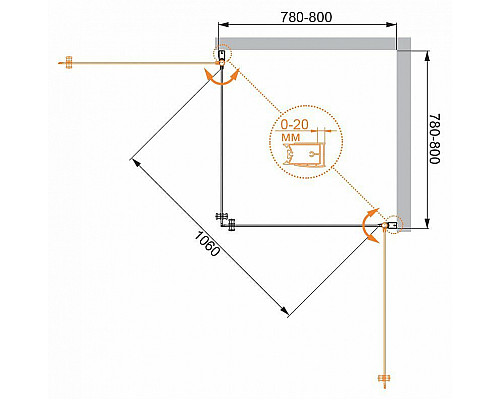 Santeh-Crystal.ru: Душевой уголок Cezares Elena 80x80 ELENA-W-A-2-80-C-Cr профиль Хром стекло прозрачное Приобрести Душевой уголок Cezares Elena 80x80 ELENA-W-A-2-80-C-Cr профиль Хром стекло прозрачное в магазине сантехники Santeh-Crystal.ru