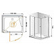 Заказать Душевой уголок Cezares Elena 120x90 ELENA-W-AH-1-120/90-C-Cr профиль Хром стекло прозрачное в магазине сантехники Santeh-Crystal.ru