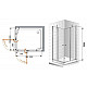 Купить Душевой уголок Cezares Elena 120x100 ELENA-W-AH-2-120/100-P-Cr-R профиль Хром стекло рифленое в магазине сантехники Santeh-Crystal.ru