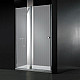 Купить Душевая дверь Cezares Elena 100 L ELENA-W-B-12-100-P-Cr-L профиль Хром стекло рифленое в магазине сантехники Santeh-Crystal.ru