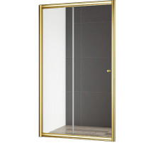 Душевая дверь Cezares Gubileo 140 GIUBILEO-BF-1-140-C-G профиль Золото стекло прозрачное