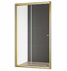 Душевая дверь Cezares Gubileo 140 GIUBILEO-BF-1-140-C-G профиль Золото стекло прозрачное
