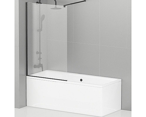Santeh-Crystal.ru: Шторка на ванну Cezares Liberta 90 LIBERTA-V-1-90/155-C-NERO профиль Черный матовый стекло прозрачное Заказать Шторка на ванну Cezares Liberta 90 LIBERTA-V-1-90/155-C-NERO профиль Черный матовый стекло прозрачное в магазине сантехники Santeh-Crystal.ru
