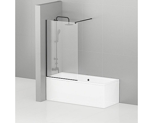 Santeh-Crystal.ru: Шторка на ванну Cezares Liberta 90 LIBERTA-V-1-90/155-C-NERO профиль Черный матовый стекло прозрачное Заказать Шторка на ванну Cezares Liberta 90 LIBERTA-V-1-90/155-C-NERO профиль Черный матовый стекло прозрачное в магазине сантехники Santeh-Crystal.ru