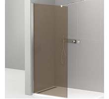 Душевая перегородка Cezares Liberta 110 LIBERTA-L-1-110-BR-Cr профиль Хром стекло бронзовое