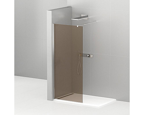 Santeh-Crystal.ru: Душевая перегородка Cezares Liberta 120 LIBERTA-L-1-120-BR-Cr профиль Хром стекло бронзовое Приобрести Душевая перегородка Cezares Liberta 120 LIBERTA-L-1-120-BR-Cr профиль Хром стекло бронзовое в магазине сантехники Santeh-Crystal.ru
