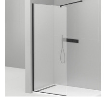 Душевая перегородка Cezares Liberta 105 LIBERTA-L-1-105-C-NERO профиль Черный матовый стекло прозрачное