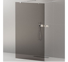 Душевая перегородка Cezares Liberta 100 LIBERTA-L-2-100-GR-Cr профиль Хром стекло серое