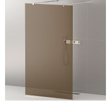 Душевая перегородка Cezares Liberta 120 LIBERTA-L-2-120-BR-Cr профиль Хром стекло бронзовое