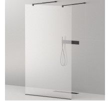 Душевая перегородка Cezares Liberta 100 LIBERTA-L-2-100-C-NERO профиль Черный матовый стекло прозрачное