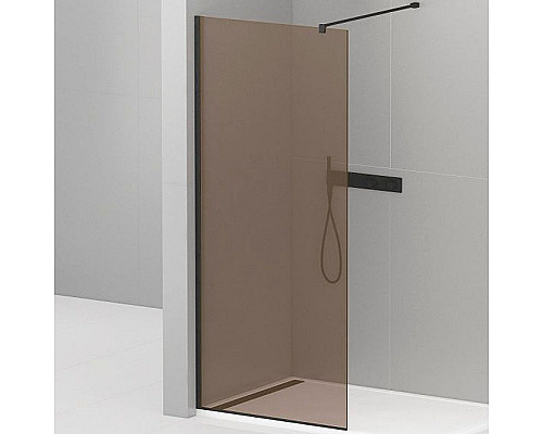 Santeh-Crystal.ru: Душевая перегородка Cezares Liberta 110 LIBERTA-L-1-110-120-BR-NERO профиль Черный матовый стекло бронзовое Приобрести Душевая перегородка Cezares Liberta 110 LIBERTA-L-1-110-120-BR-NERO профиль Черный матовый стекло бронзовое в магазине сантехники Santeh-Crystal.ru