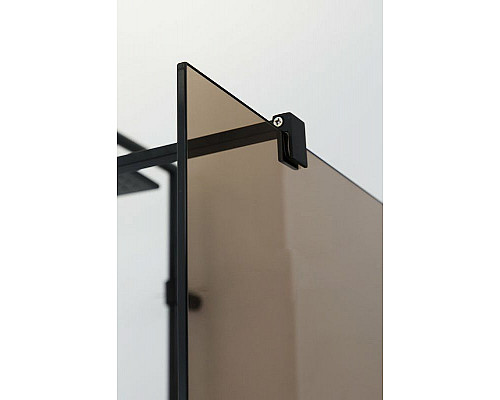 Santeh-Crystal.ru: Душевая перегородка Cezares Liberta 110 LIBERTA-L-1-110-120-BR-NERO профиль Черный матовый стекло бронзовое Приобрести Душевая перегородка Cezares Liberta 110 LIBERTA-L-1-110-120-BR-NERO профиль Черный матовый стекло бронзовое в магазине сантехники Santeh-Crystal.ru