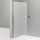 Купить Душевая перегородка Cezares Liberta 110 LIBERTA-L-1-110-120-C-Cr профиль Хром стекло прозрачное в магазине сантехники Santeh-Crystal.ru