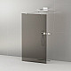 Купить Душевая перегородка Cezares Liberta 110 LIBERTA-L-2-110-120-GR-Cr профиль Хром стекло серое в магазине сантехники Santeh-Crystal.ru