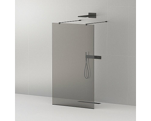 Santeh-Crystal.ru: Душевая перегородка Cezares Liberta 80 LIBERTA-L-2-80-120-GR-NERO профиль Черный матовый стекло серое Купить Душевая перегородка Cezares Liberta 80 LIBERTA-L-2-80-120-GR-NERO профиль Черный матовый стекло серое в магазине сантехники Santeh-Crystal.ru