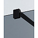 Купить Душевая перегородка Cezares Liberta 80 LIBERTA-L-2-80-120-GR-NERO профиль Черный матовый стекло серое в магазине сантехники Santeh-Crystal.ru