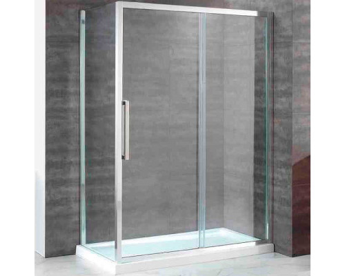 Приобрести Душевой уголок Cezares Lux Soft 120x100 LUX-SOFT-W-AH-1-120/100-C-Cr-IV профиль Хром стекло прозрачное в магазине сантехники Santeh-Crystal.ru