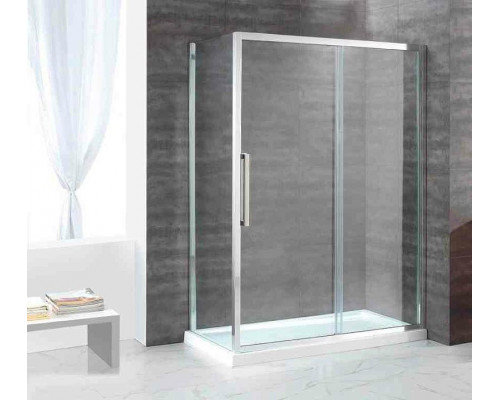 Приобрести Душевой уголок Cezares Lux Soft 120x100 LUX-SOFT-W-AH-1-120/100-C-Cr-IV профиль Хром стекло прозрачное в магазине сантехники Santeh-Crystal.ru